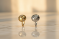 Mosaic Dome Ring - Gold & Silver on Marble