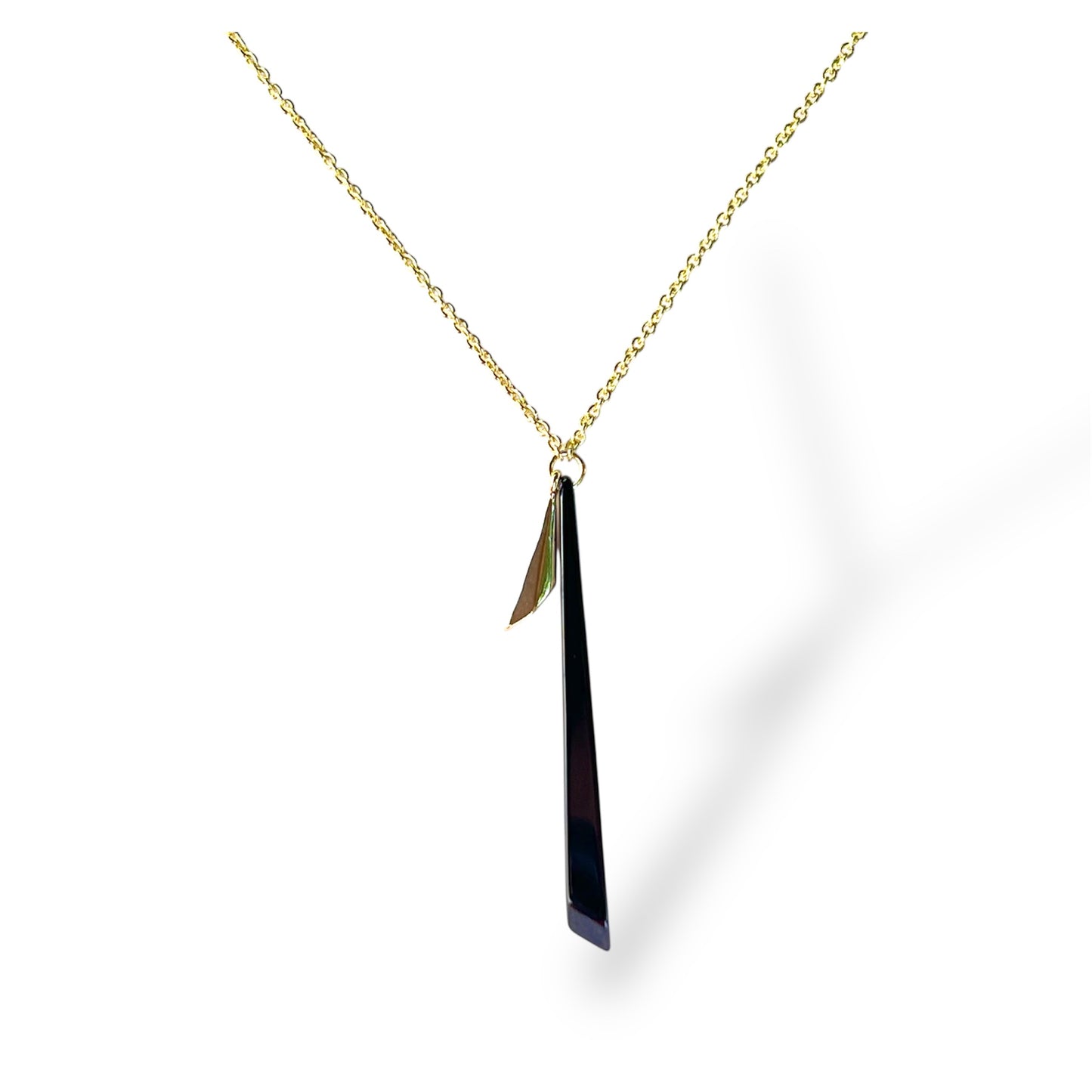 Midnight Shard Pendant-Gold LM
