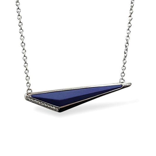 Aurora Edge Necklace-Silver LM
