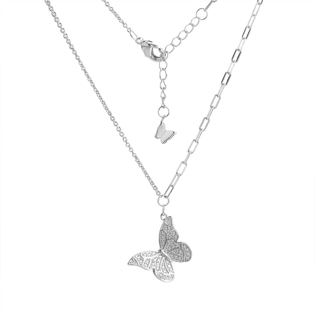 Dancing Wings Butterfly-Silver LM