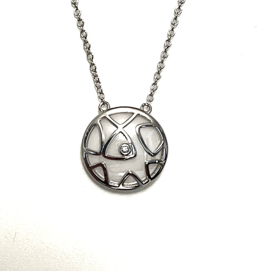 Mosaic Necklace-Silver LM