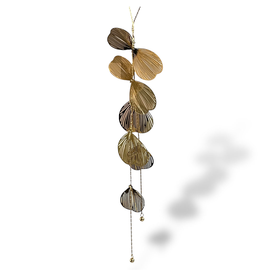 Golden Petal Cascade Necklace "LM"