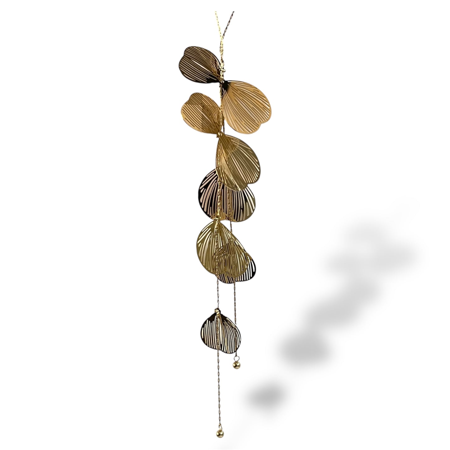 Golden Petal Cascade Necklace-Gold LM
