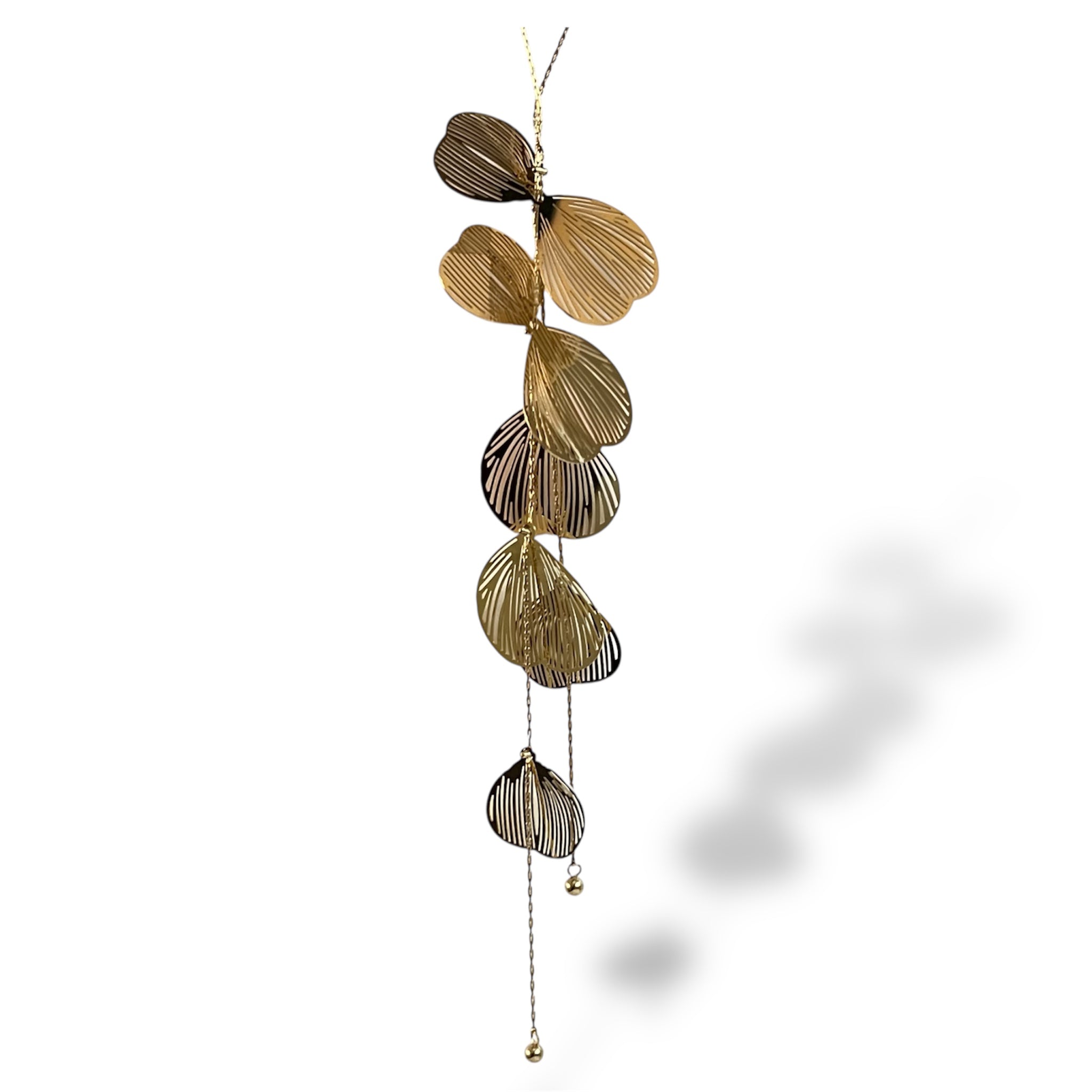 Golden Petal Cascade Necklace "LM"