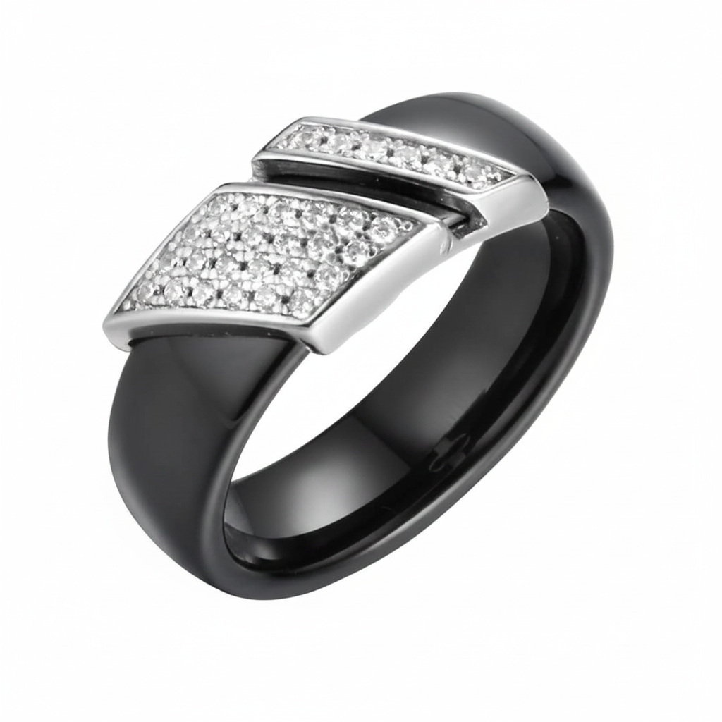 Noir Éclat Ring – Silver