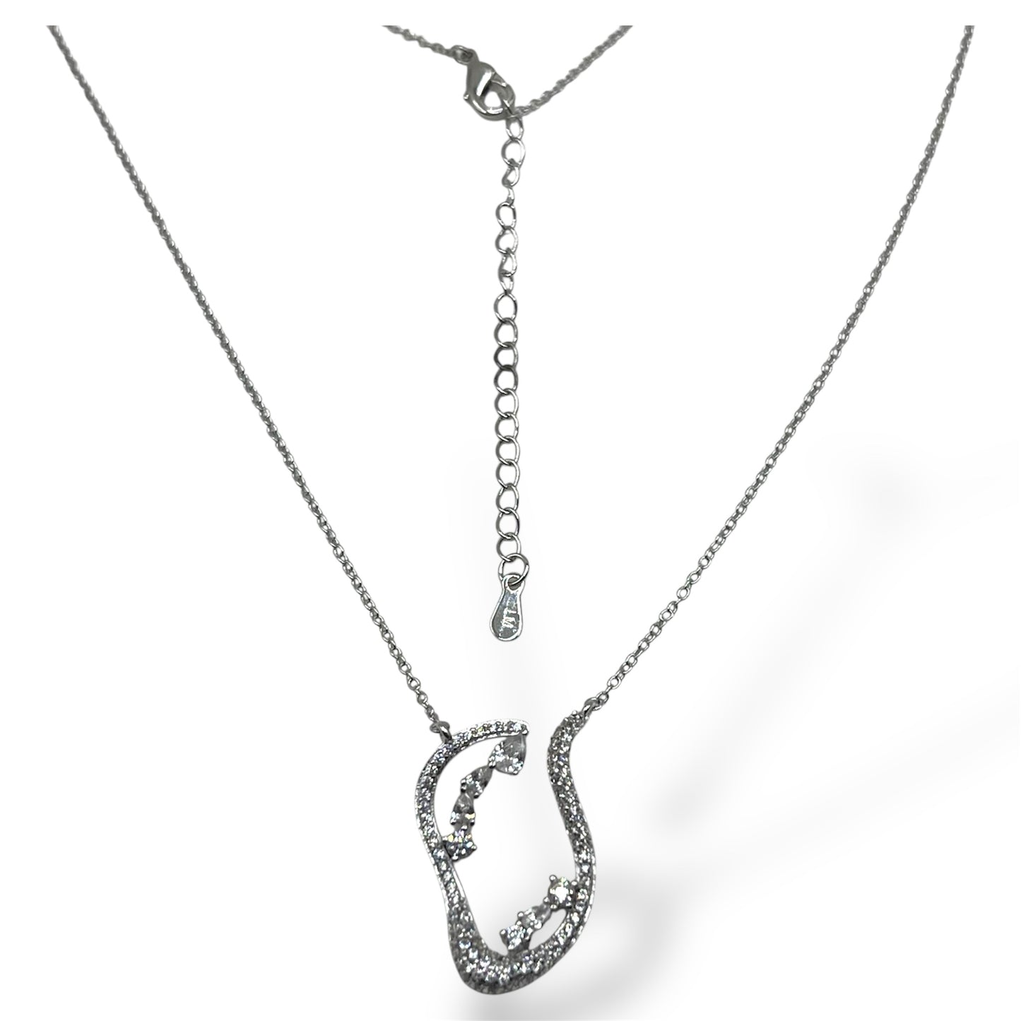 Eternal Wave Necklace-Silver LM