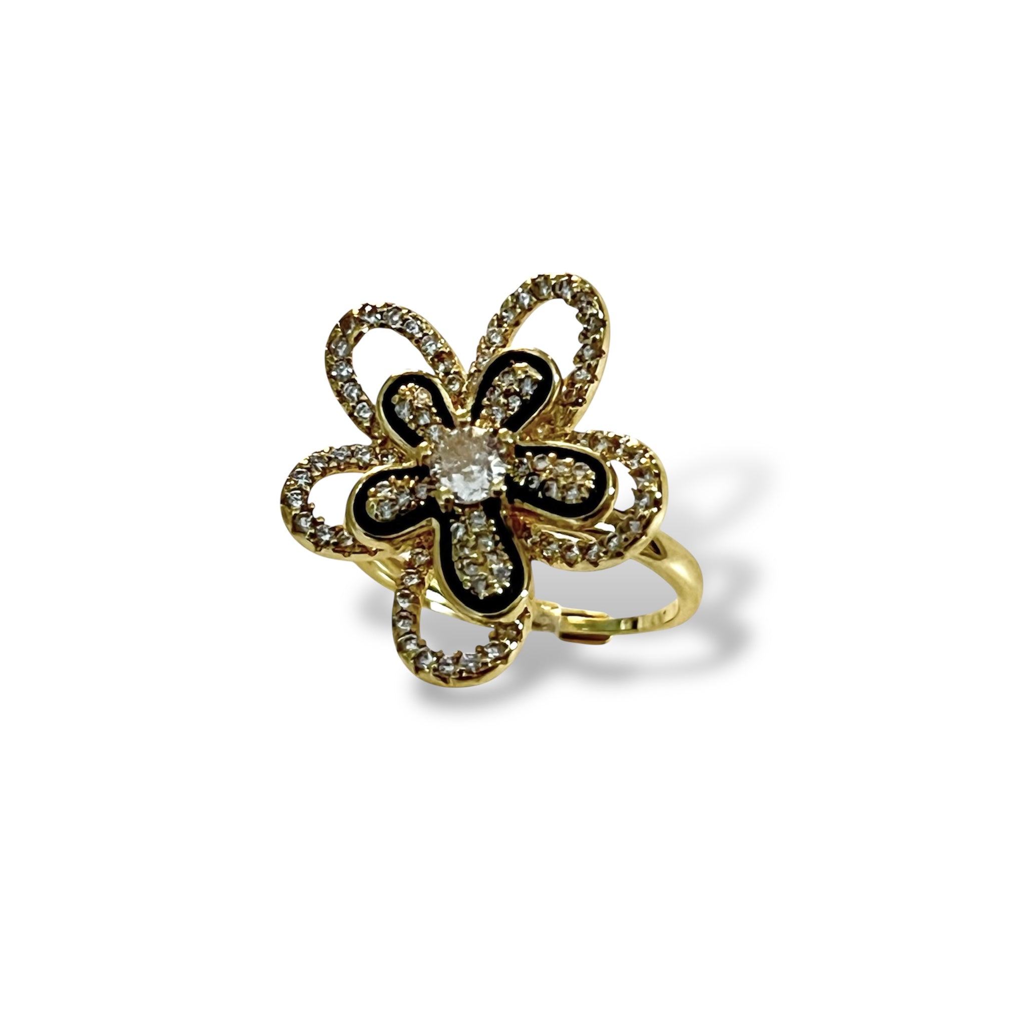 Radiant Bloom Adjustable Ring "LM"