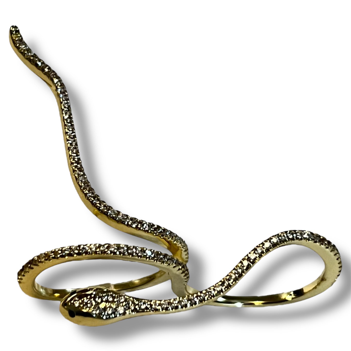 Serpent Spell Double Finger Ring_Gold LM