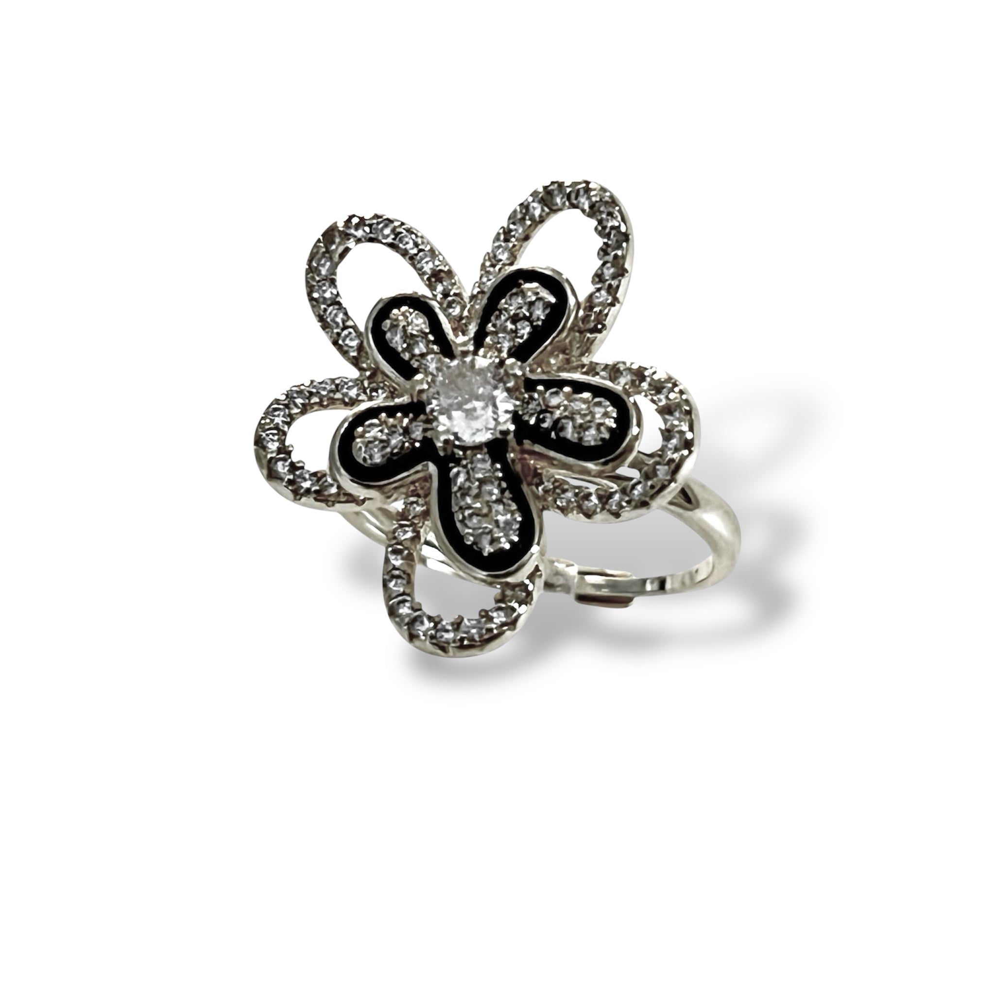 Radiant Bloom Adjustable Ring "LM"