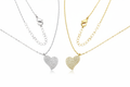 Radiant Heart Pavé Necklace - Both Colorways