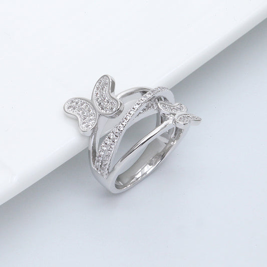 Twilight Wings Ring-Silver LM