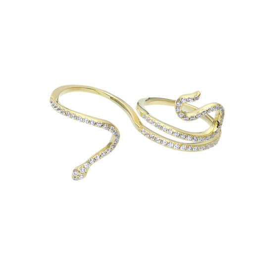 Twin Serpent Spark Ring-Gold  LM