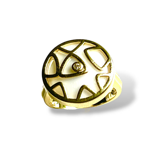 Mosaic Ring-Gold LM