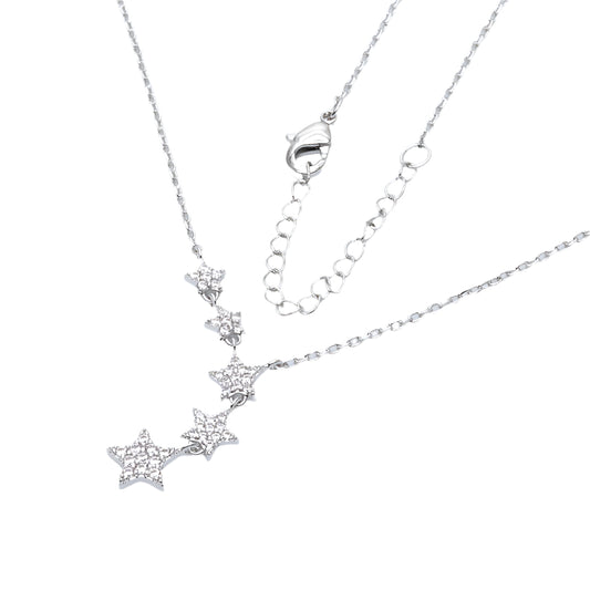Starlit Path Necklace-Silver LM