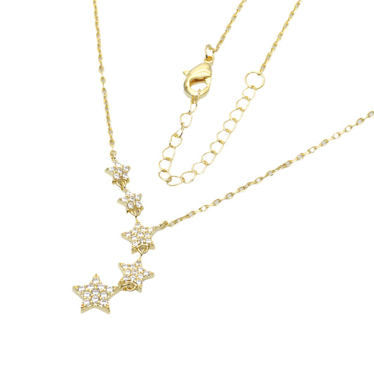 Starlit Path Necklace-Gold LM