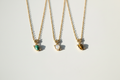 Teardrop Charm Necklace – All Three on White