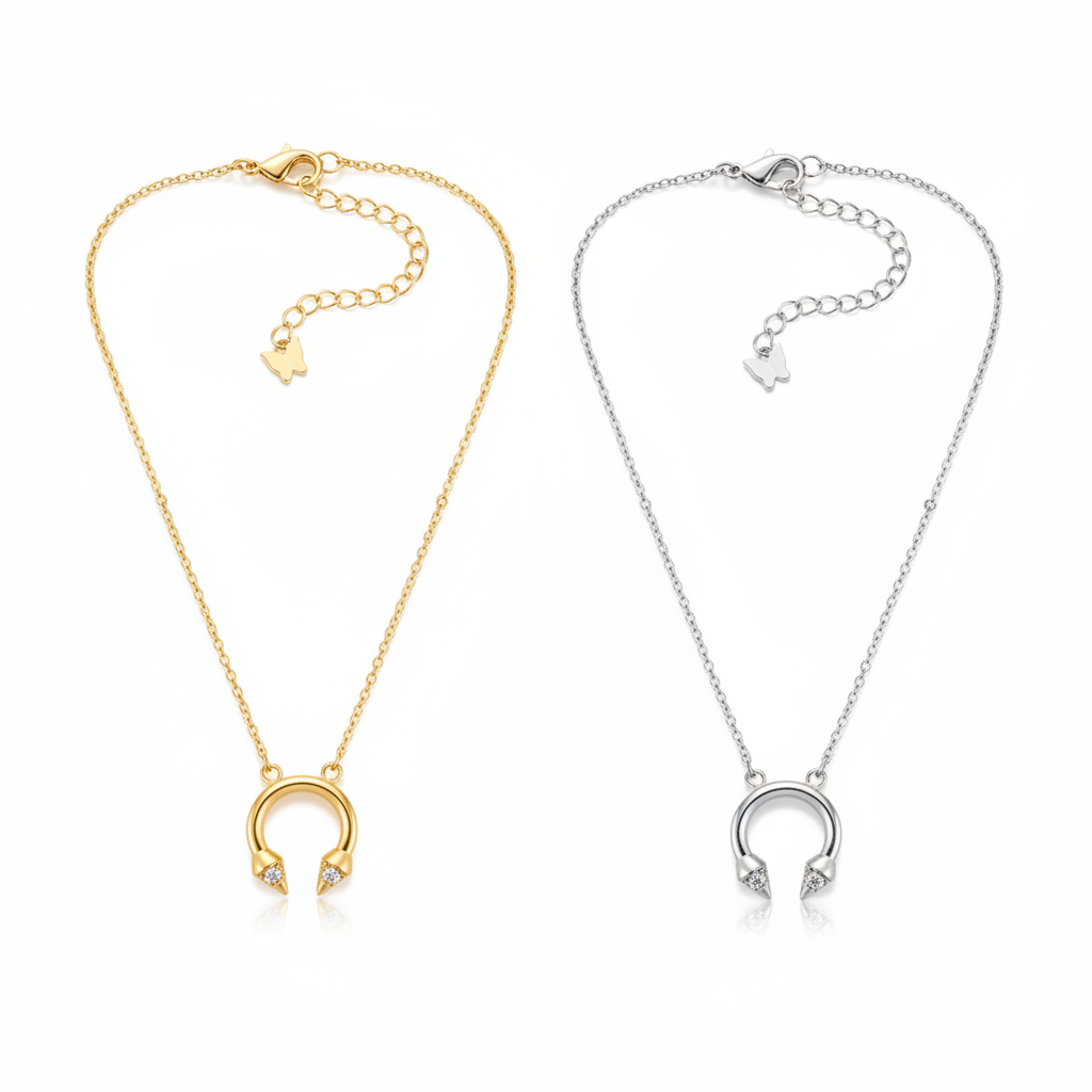 The Aegis Necklace – Gold & Silver