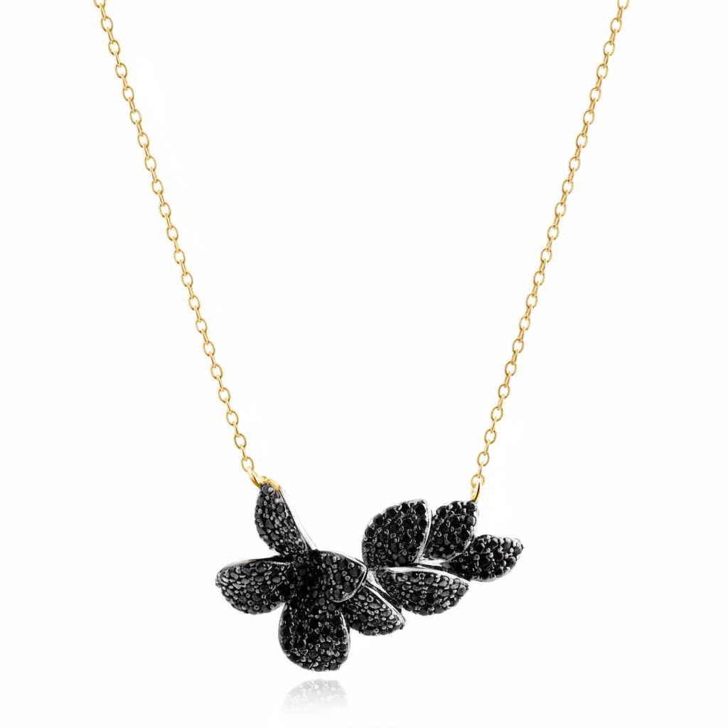 Yellow gold delicate chain necklace